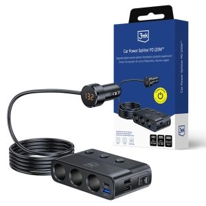 Încărcător auto pentru 7 dispozitive 3mk Car Power Splitter 120W PD QC PPS UCB-C USB-A