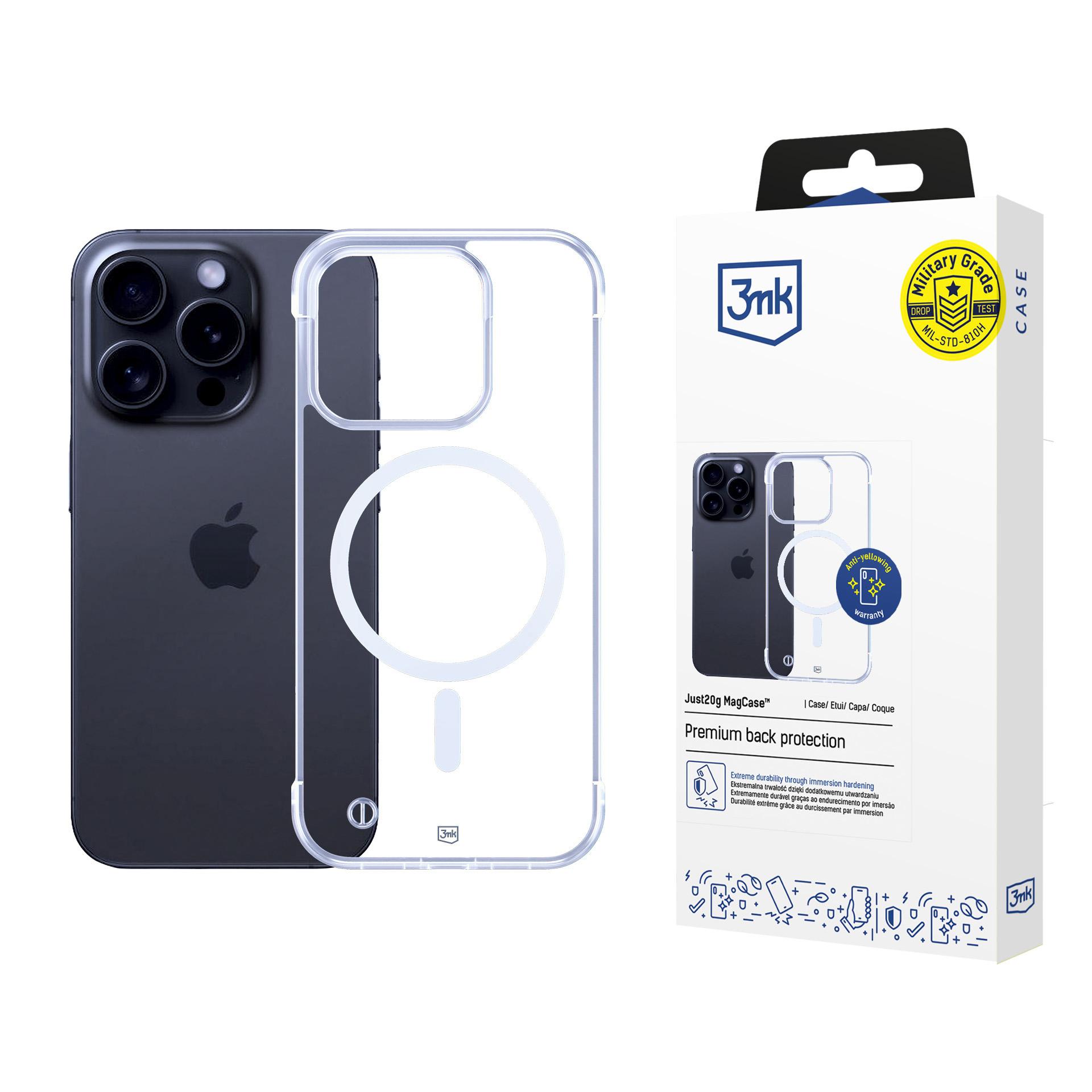 Husă ultralight pentru Apple iPhone 16 Pro - 3mk Just20g MagCase™