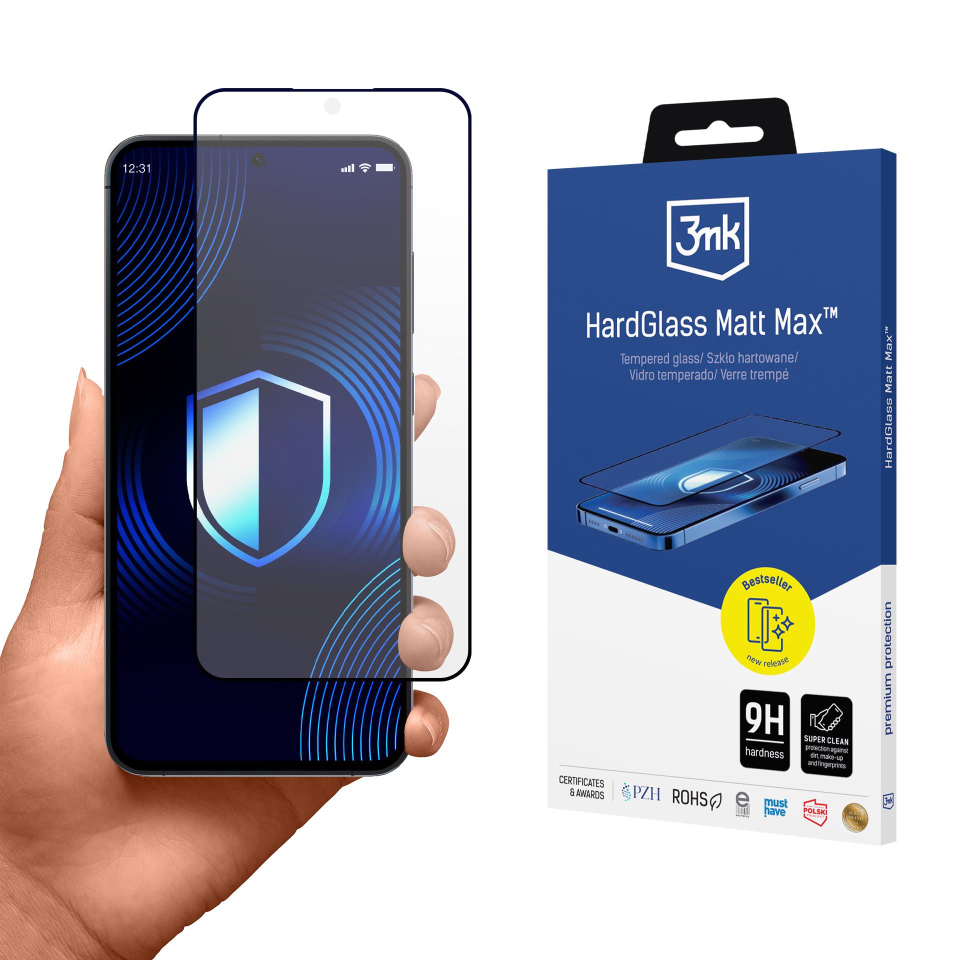 Sticlă temperată mată pentru Samsung Galaxy S25 - 3mk HardGlass Matt Max