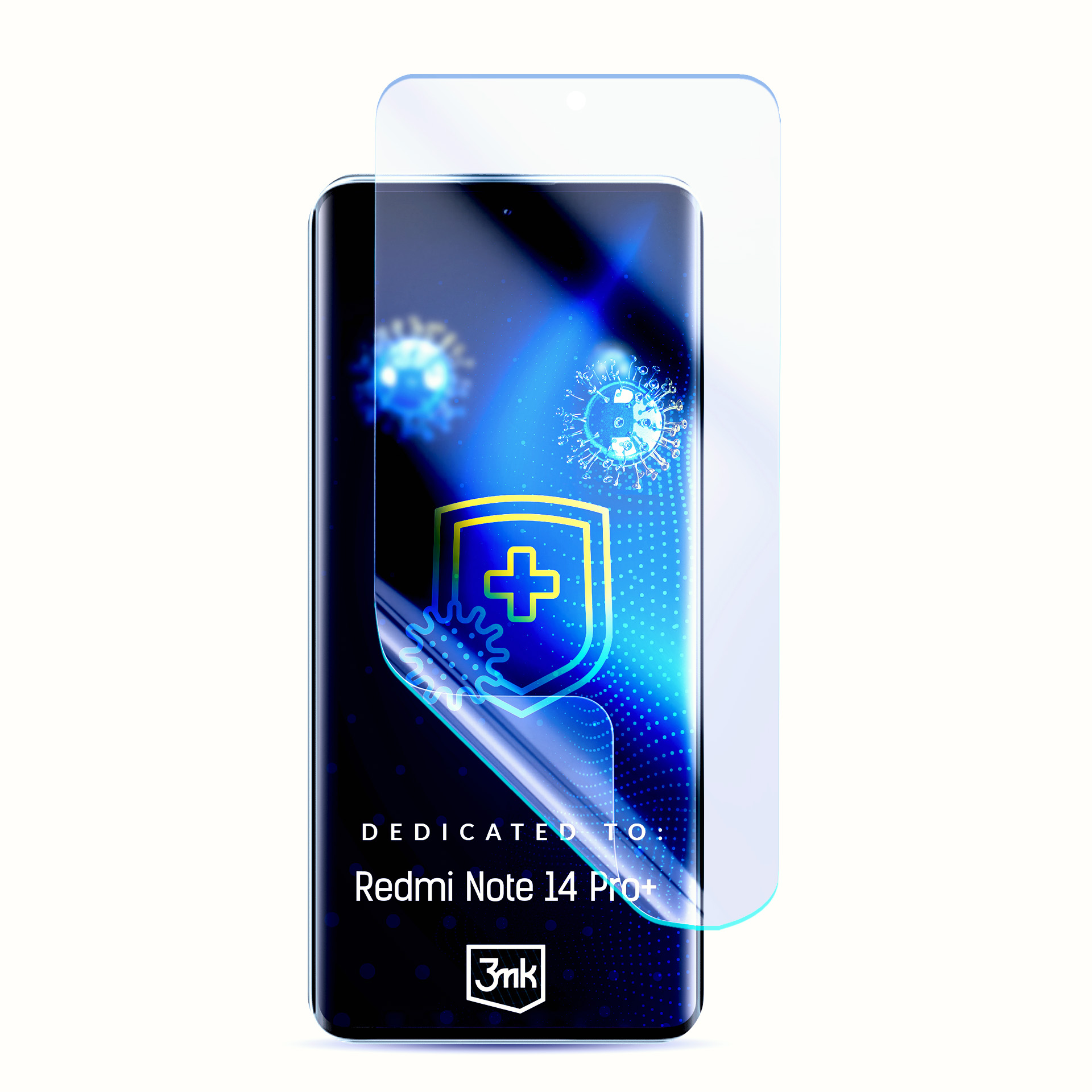 Folie de protecție antișoc pentru Redmi Note 14 Pro+ - 3mk SilverProtection+