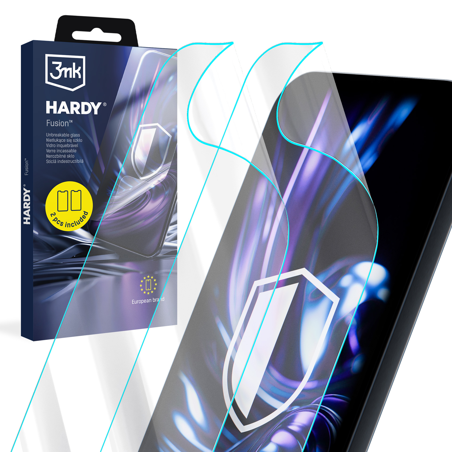 2x Szkło hybrydowe na Samsung Galaxy S21 5G - 3mk HARDY® Fusion™