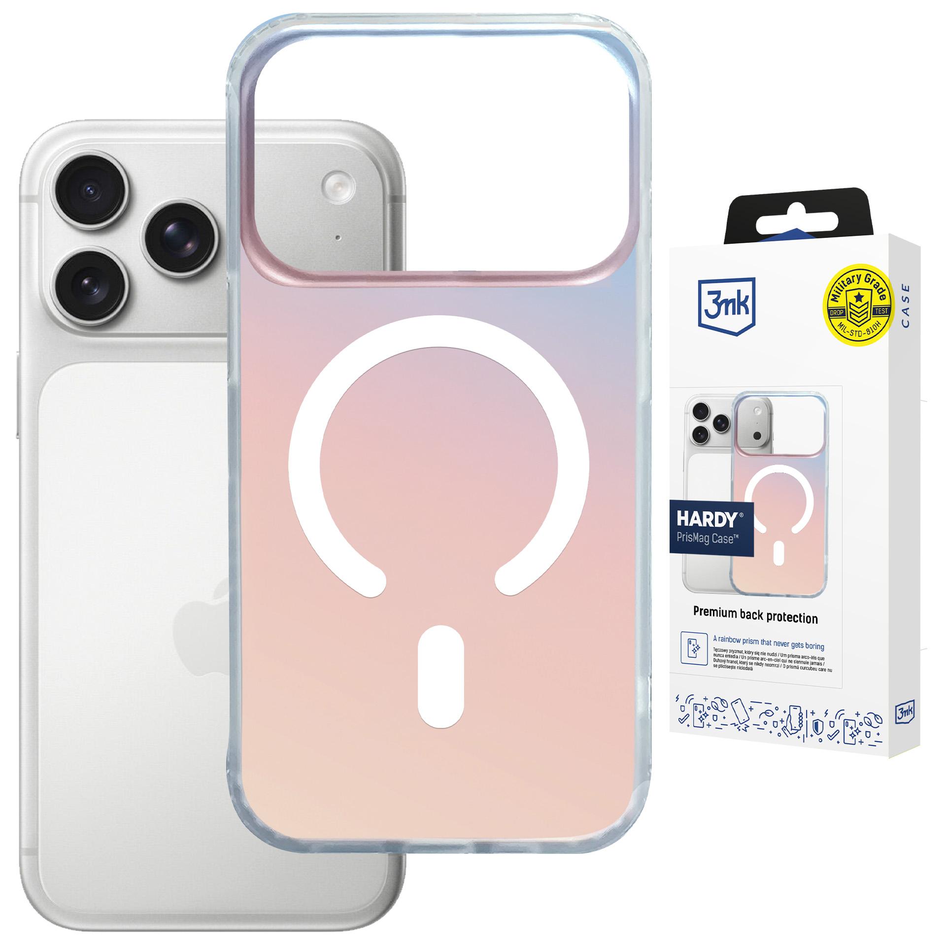 Husă holografică cu MagSafe pentru Apple iPhone 17 Pro Max/ 18 Pro Max - 3mk HARDY® PrisMag Case™