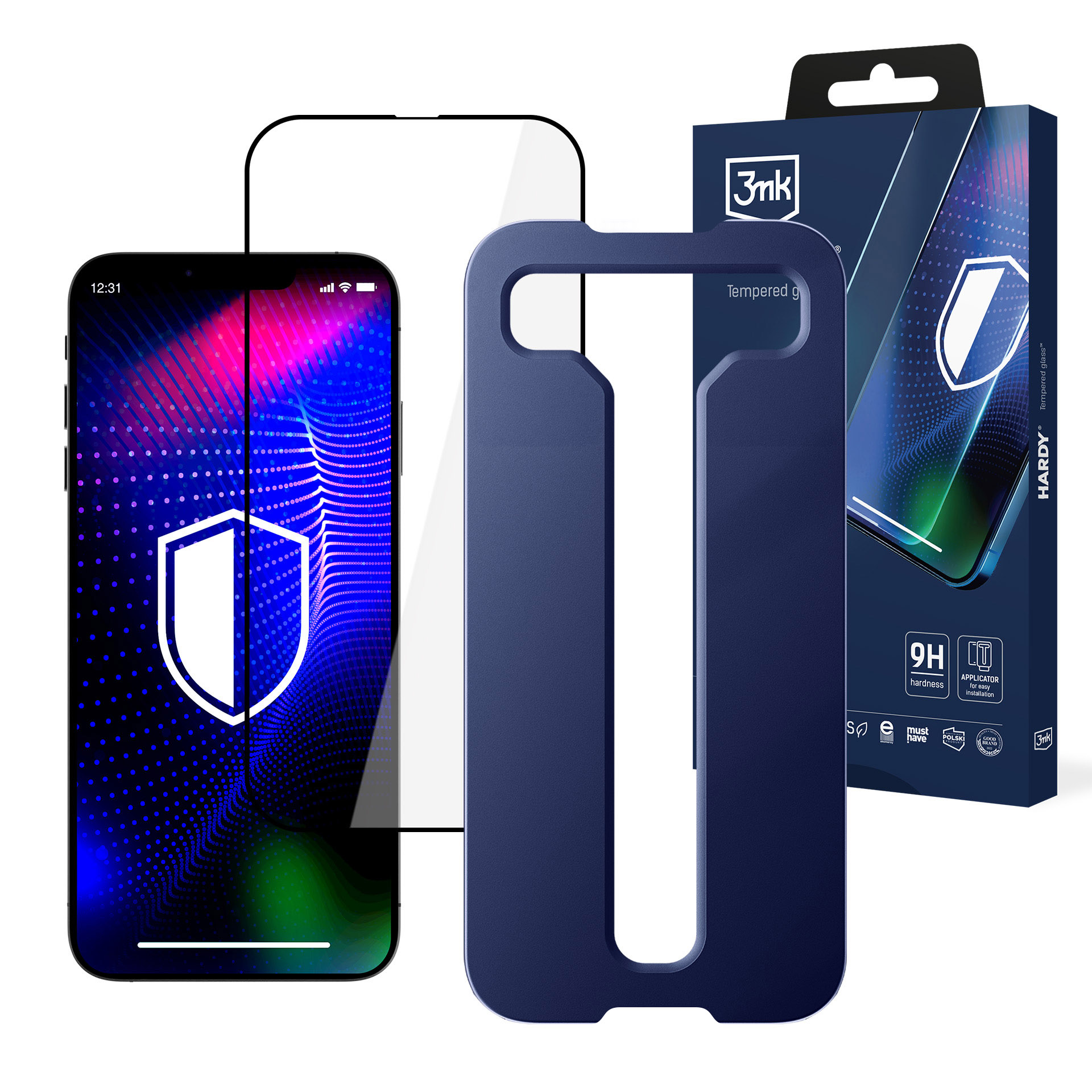 Super twarde szkło hartowane na Apple iPhone 15 Pro - 3mk Hardy Tempered Glass