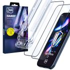 2× Sticlă securizată cu aplicator pentru Apple iPhone 16 Pro/ 17 - 3mk HARDY® Hardura 9H™