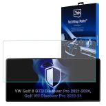 Folie de protecție mată pentru ecranul de navigație pentru VW Golf VIII GTD Discover Pro 2021-24 – 3mk TechWrap Matte™ Center Display