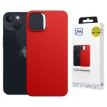Husă din silicon cu MagSafe pentru Apple iPhone 14 Plus - 3mk HARDY® Mellow MagCase™ Red