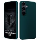 Husă din silicon pentru Samsung Galaxy S25 - 3mk HARDY® Mellow Case™ Dark Green
