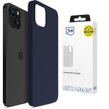 Husă din silicon pentru Apple iPhone 15 - 3mk HARDY® Mellow Case™ Dark Blue