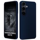 Husă din silicon pentru Samsung Galaxy S24 FE - 3mk HARDY® Mellow Case™ Dark Blue