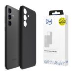 Husă din silicon pentru Samsung Galaxy S24+ - 3mk HARDY® Mellow Case™ Black