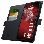 Husă cu clapetă pentru Redmi Note 14 5G – 3mk HARDY® Foldy Case™