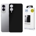 Husă din silicon cu MagSafe pentru Samsung Galaxy S25 Edge - 3mk HARDY® Mellow MagCase™ Black