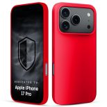 Husă din silicon pentru Apple iPhone 17 Pro - 3mk HARDY® Mellow Case™ Red