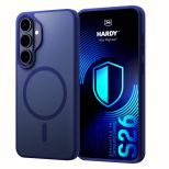 Husă fumurie cu MagSafe pentru Samsung Galaxy S26 – 3mk HARDY® Hazy MagCase™ Blue