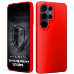 Husă din silicon pentru Samsung Galaxy S25 Ultra - 3mk HARDY® Mellow Case™ Red