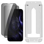 2x Sticlă securizată cu filtru de confidențialitate și aplicator pentru Apple iPhone 13 Pro Max/14 Plus - 3mk HARDY® Privzone 9H™