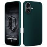 Husă din silicon pentru Apple iPhone 16 - 3mk HARDY® Mellow Case™ Dark Green