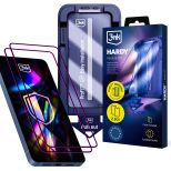 2x Sticlă securizată cu aplicator pentru Samsung Galaxy S24 Ultra – 3mk HARDY® Hardura 9H™