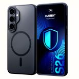 Husă fumurie cu MagSafe pentru Samsung Galaxy S26 – 3mk HARDY® Hazy MagCase™ Black
