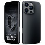 Husă din silicon cu MagSafe pentru Apple iPhone 16 Pro Max - 3mk HARDY® Mellow MagCase™ Black