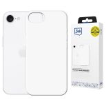 Husă din silicon cu MagSafe pentru Apple iPhone 16E/ iPhone 17E - 3mk HARDY® Mellow MagCase™ White