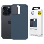Husă din silicon cu MagSafe pentru Apple iPhone 15 Pro - 3mk HARDY® Mellow MagCase™ Blue