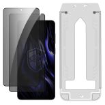 2x Sticlă securizată cu filtru de confidențialitate și aplicator pentru Samsung Galaxy S25 Edge - 3mk HARDY® Privzone 9H™
