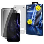 2x Sticlă securizată cu filtru de confidențialitate și aplicator pentru Google Pixel 9 Pro - 3mk HARDY® Privzone 9H™