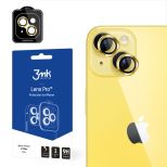 Sticlă securizată pentru obiectivul camerei pentru Apple iPhone 14 Plus - 3mk Lens Protection Pro Yellow