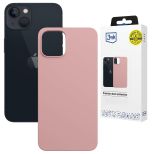 Husă din silicon cu MagSafe pentru Apple iPhone 15 - 3mk HARDY® Mellow MagCase™ Pink