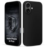 Husă din silicon pentru Apple iPhone 16 Plus - 3mk HARDY® Mellow Case™ Black