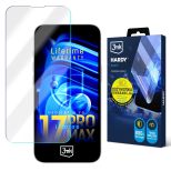 Folie superrezistentă pentru Apple iPhone 17 Pro Max - 3mk HARDY® Tectra™ (garanție pe viață)