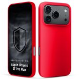 Husă din silicon pentru Apple iPhone 17 Pro Max - 3mk HARDY® Mellow Case™ Red