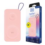 Powerbank 3mk PastelUp 10,000mAh 22.5W MagSafe QI USB-A USB-C Lightning Roz