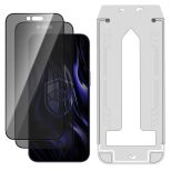 2x Sticlă securizată cu filtru de confidențialitate și aplicator pentru Apple iPhone Air - 3mk HARDY® Privzone 9H™