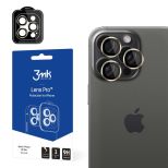 Sticlă securizată pentru obiectivul camerei pentru Apple iPhone 15 Pro - 3mk Lens Protection Pro Dark Gold
