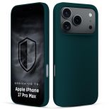 Husă din silicon pentru Apple iPhone 17 Pro Max - 3mk HARDY® Mellow Case™ Green