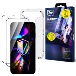 2× Sticlă securizată cu aplicator pentru Apple iPhone 12 Pro Max - 3mk HARDY® Hardura 9H™