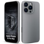 Husă din silicon cu MagSafe pentru Apple iPhone 16 Pro Max - 3mk HARDY® Mellow MagCase™ Natural Titanium
