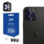 Sticlă securizată pentru obiectivul camerei pentru Apple iPhone 15 Pro - 3mk Lens Protection Pro Royal Blue