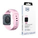 Pasek na 42/44/45/46/49 mm Powder Pink (big) - Curea de silicon 3mk