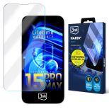 Folie superrezistentă pentru Apple iPhone 15 Pro Max - 3mk HARDY® Tectra™ (garanție pe viață)