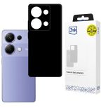 Husă din silicon pentru Redmi Note 13 Pro 4G - 3mk HARDY® Mellow Case™ Black
