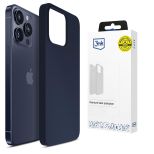 Husă din silicon pentru Apple iPhone 16 Pro Max - 3mk HARDY® Mellow Case™ Dark Blue