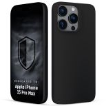 Husă din silicon cu MagSafe pentru Apple iPhone 15 Pro Max - 3mk HARDY® Mellow MagCase™ Black