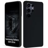 Husă din silicon pentru Samsung Galaxy S24 Ultra - 3mk HARDY® Mellow Case™ Black