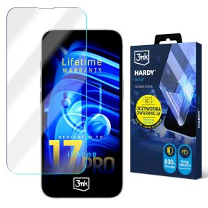Folie super-rezistentă pentru Apple iPhone 17 Pro – 3mk HARDY® Tectra™ (garanție pe viață)