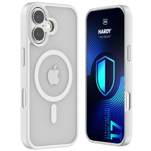 Husă fumurie cu MagSafe pentru Apple iPhone 17 – 3mk HARDY® Hazy MagCase™ White