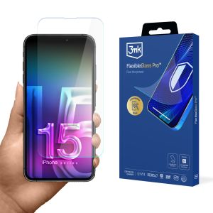 Sticlă rezistentă la spargere pentru Apple iPhone 15 Pro Max - 3mk FlexibleGlass Pro