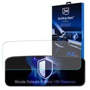 Folie de protecție mată pentru ecranul de navigație pentru Skoda Octavia Edition 130 Essence – 3mk TechWrap Matte™ Center Display